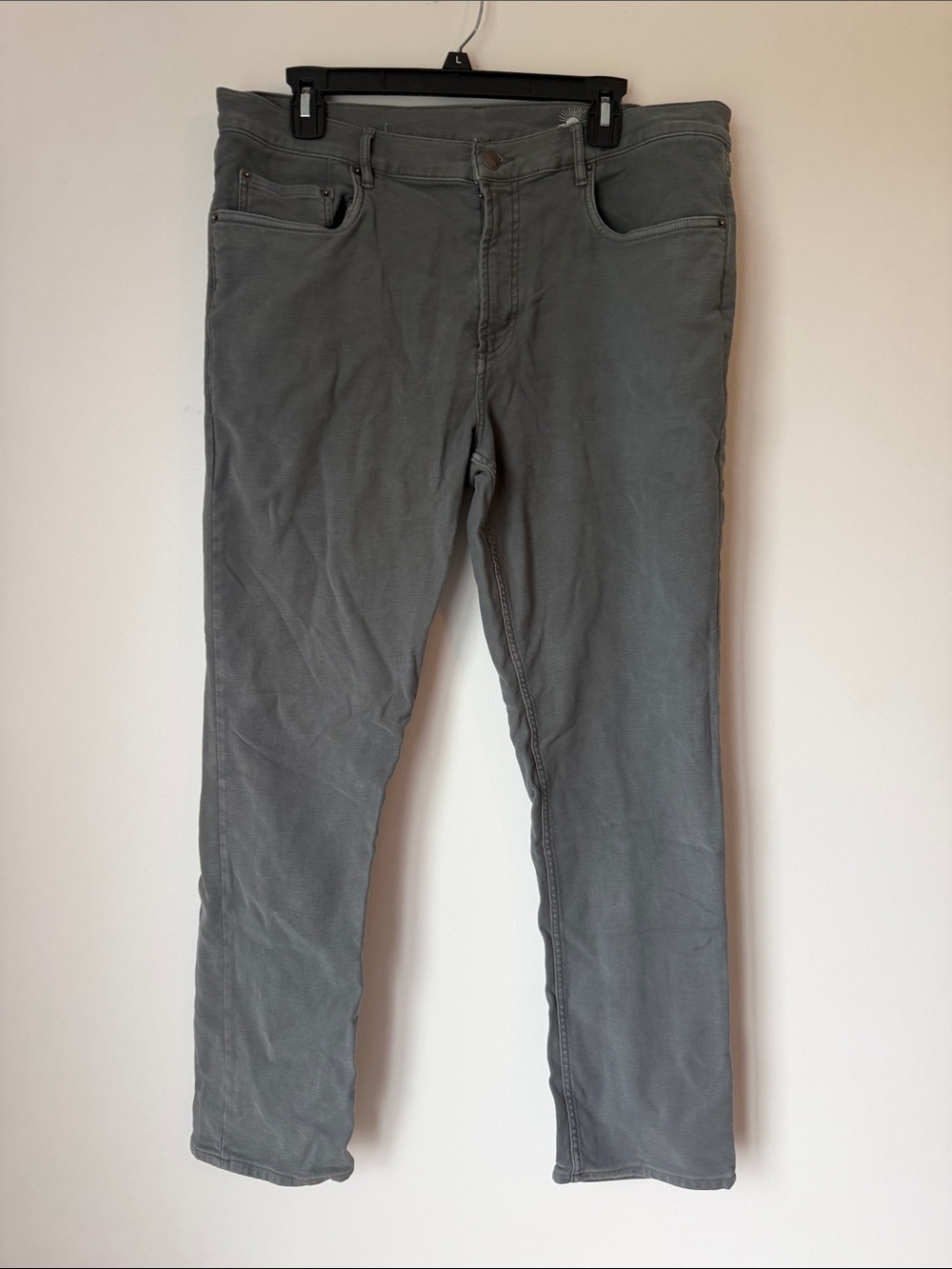 Faherty Men's Straight Gray Jeans